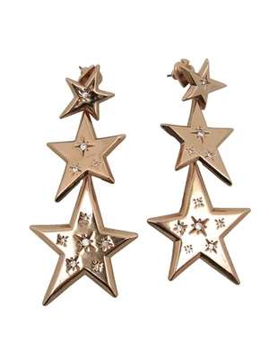 KATE SPADE Fashion Earrings Star Rhinestone Drop Dangle Studs Statement - Image 1 of 3