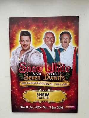 Panto  / Pantomime theatre programme SNOW WHITE JOE MCELDERRY CANNON & BALL - Image 1 of 4