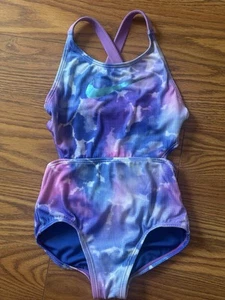 NIKE Girls One Piece Swimsuit Size XS 6-8 - Picture 1 of 5