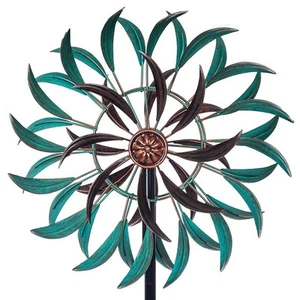 360° Outdoor Wind Spinner, Wind Sculpture Spinner with Metal Stake, Yard Art ... - Picture 1 of 8
