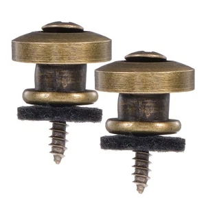2 Stück Bronze Gitarrengurt Pin Zubehör Metallschloss Akustikschlösser - Bild 1 von 12