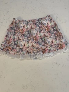 Sofibella B Girls Size Large Tennis Skirt Skort Floral Colorful Print EUC - Picture 1 of 5