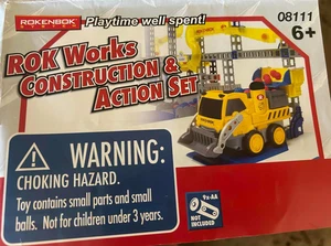 Rokenbok Rok Works Construction & Action Set 08111 - 3 Msg. Pieces - Picture 1 of 15