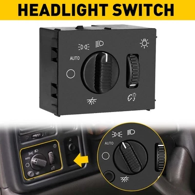 LED Headlight Switch for 2003-2006 Chevy Silverado Suburban Tahoe Sierra - Image 1 of 4