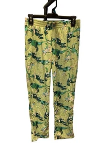 Cat & Jack Green Dinosaur Pajama Pants Size XL 14 - Picture 1 of 3