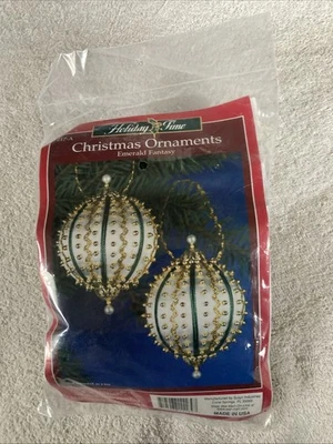 Sulyn SMARAGD FANTASY Vintage Weihnachtsschmuck Set ergibt 2 Weihnachtszeit 217 - Bild 1 von 2