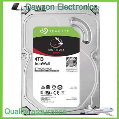 Seagate ST4000VN008 IronWolf NAS 4TB 5900RPM SATA3 64MB Hard Drive Disk 3.5" HDD - Image 1 of 3