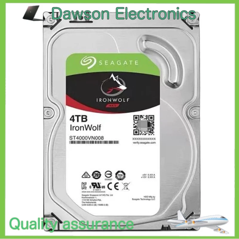 Seagate ST4000VN008 IronWolf NAS 4TB 5900RPM SATA3 64MB Hard Drive Disk 3.5" HDD - Image 1 of 3