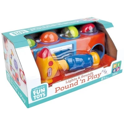 Nothing But Fun Toys: luces y sonidos Pound N' Play, banco de juguete para martillar bolas Foto 1 de 3