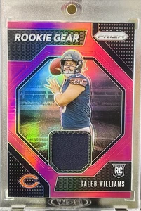 Panini Prizm 2024 - Rookie Gear Caleb Williams #RG-CWS Pink Prizm (MEM, RC) - Imagen 1 de 10