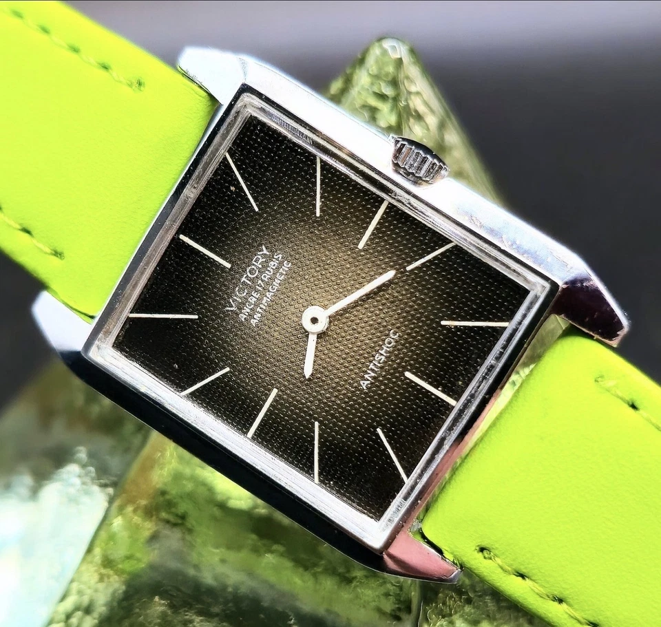 Vintage VICTORY 1960'S Swiss Manual Wind Men's Watch W/ Superb Gradient Dial !! - Image 1 of 3