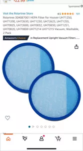 2-Pack For Hoover Windtunnel Vacuum Primary Washable Filter # 304087001 UH72600 - Picture 1 of 2