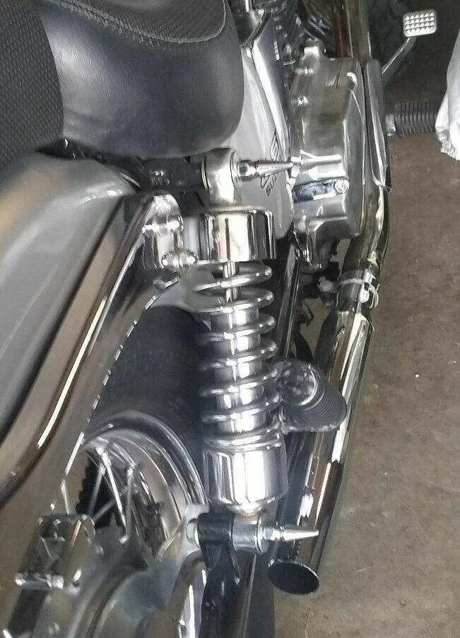 4 PICOS AMORTIGUADORES CROMADOS SUZUKI SAVAGE LS650 BOULEVARD C40 tuercas ls 650  Foto 1 de 1
