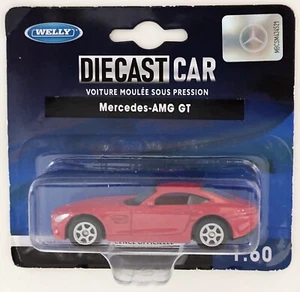 WELLY 1:60 MERCEDES-BENZ AMG GT OFFICIAL LICENSED DIECAST CAR, CANADIAN SELLER - Picture 1 of 5