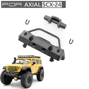 Nylon Front Bumper with Simulation Winch Hooks for Axial SCX24 1/24 RC Car - Picture 1 of 6