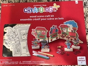 New 3D Wood Christmas Train Craft Kit - Picture 1 of 2