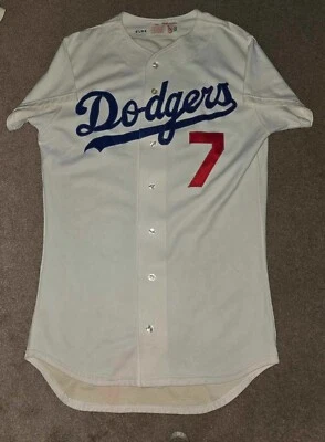Camiseta deportiva de Steve Yeager de Los Angeles Dodgers usada en juegos Goodman & Sons sin precio base Foto 1 de 4