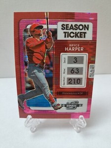 Bryce Harper 2022 Panini Chronicles Contenders Optic Pink Pulsar #25! Phillies