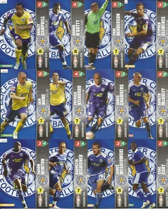 Juego completo de tarjetas de fútbol Panini Championship 2008 Leicester City FC x 12 - Imagen 1 de 1