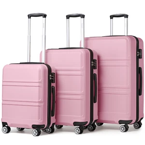 KONO Carry on Luggage Set 3PCS Lightweight Suitcase with Spinner Wheel TSA Lock - Picture 1 of 68