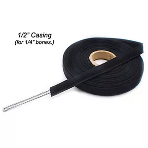 Carcasa de hueso 1/2" Negro - Rollo de 50 yardas - Suministros para hacer corsé - Imagen 1 de 1