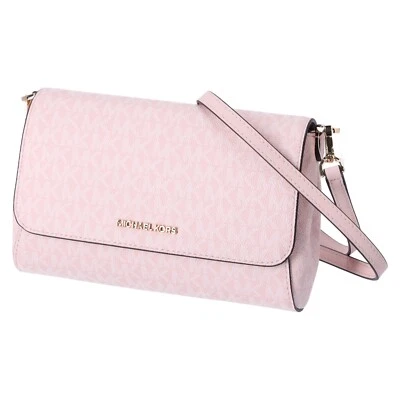 Bandolera Michael Kors Jet Set Mediana Convertible Pouchette Luz Polvo Rubor Foto 1 de 4