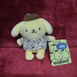 Pompompurin Sanrio 4" Plush Doll Keychain New Old Stock 2017 w/ Tag - Picture 1 of 8