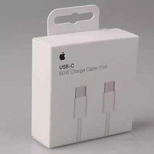 Apple Câble de Charge Tressé Tissé USB-C vers USB-C 60W 1m. MQKJ3AM/A A2795. OEM - Photo 1 sur 6
