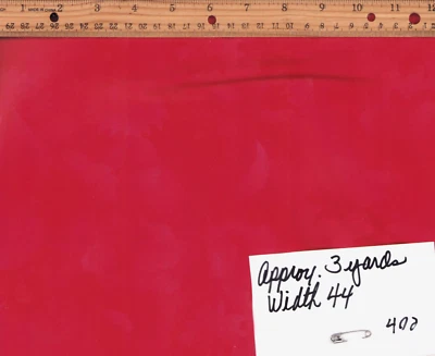 Shadows by Sentimental Studios RED VINTAGE Cotton Fabric 3 yds x 44" OOP - Image 1 of 2