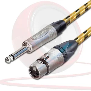 Vintage neutrik Hembra XLR a Mono Jack Cable Micrófono/ Mezclador/ Di NC3FXX - Picture 1 of 3