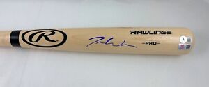 Joey Wiemer Signed Autographed Blonde Baseball Bat COA Milwaukee Brewers Rookie