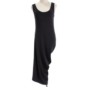 Dries Van Noten NWT Hoteros Sleeveless Ribbed Midi Dress Size Large in Navy Blue - Picture 1 of 8