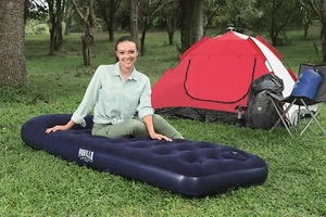 Almohada incorporada con cama de aire inflable de pabellón individual interior exterior camping - Imagen 1 de 6