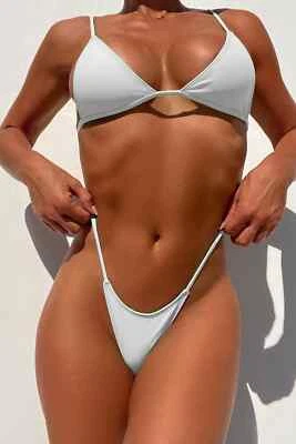 NWOT Minimale Animale Bikini Wall Street Thong White Saint Serpent Snake XL - Image 1 of 4