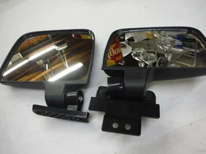 UTV SIDE X SIDE GOLF CART RIGHT LEFT MIRROR BLACK 7 x 5 1/2" W/ MOUNTS O542-2 - Imagen 1 de 6