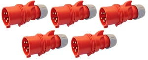 5 Stück CEE Stecker 32A 5-polig 400V Starkstrom PCE - Bild 1 von 2
