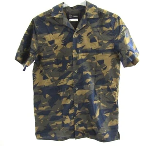 Original Use Casual Button Down Tee Men's Small Brown Blue Green Shirt  - Picture 1 of 7