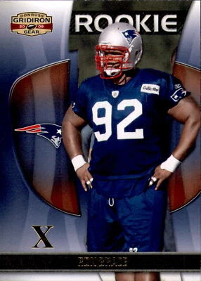 2009 Donruss Gridiron Gear Gold X's #189 Ron Brace Rookie Card RC /100  - Image 1 of 2
