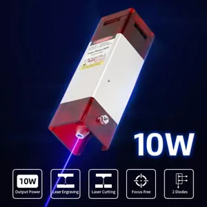 450nm 80W with Air Assist 10W Laser Engraving Head for CNC Cutting Machine Tools - Picture 1 of 9