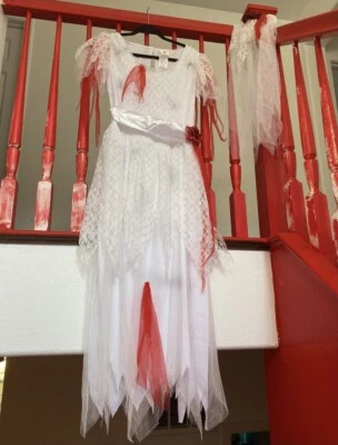 Ghost Bride With Vale Costume Size L - Image 1 of 4