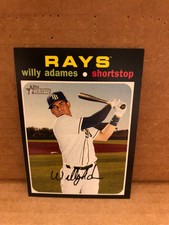 2020 TOPPS HERITAGE "TAMPA BAY RAYS  WILLY ADAMES" "FRENCH TEXT VARIATION" SP🌟