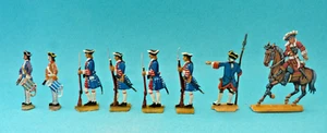 Plats d'étain - Zinnfiguren - Flat Tin : 8 soldats français sous Louis XIV - Imagen 1 de 4