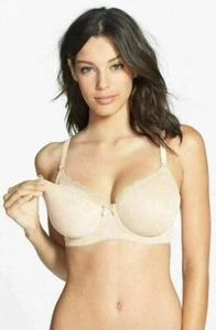 FREYA 1581 Pure Underwire Spacer Foam Nursing Bra US Sz 38I Nude - Picture 1 of 2