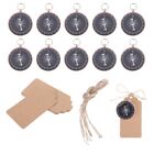 10 Sets Compass Pendant with Tags Wedding Birthday Travel Souvenir Gift