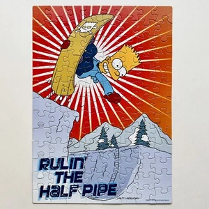2003 Rose Art 100 Teile Puzzle Bart Simpson Rulin' The Halfpipe SIEHE FOTOS - Bild 1 von 8