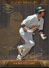 2007 (ATHLETICS) Topps Co-Signers Silver Gold #68A Mark Kotsay/Milton Bradley
