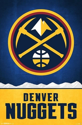 DENVER NUGGETS - LOGO POSTER - 22x34 - NBA BASKETBALL 17432 Cover