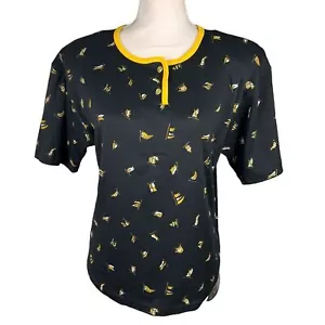 New Vintage Koret Nautical Short Sleeve Pullover Shirt Medium Petite Deadstock - Picture 1 of 13
