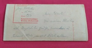 Copertina lettera 1943 Germania Weirmar Buchenwald campo di concentramento KZ  - Foto 1 di 11