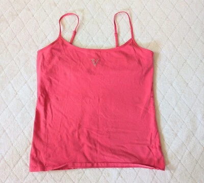 Y2K Vintage Victoria’s Secret Camisola Cami Tanque Rosa Deslumbrante Estrás V Foto 1 de 4